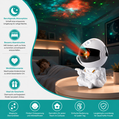 Astronaut Sternenprojektor – Magische Galaxie im Kinderzimmer