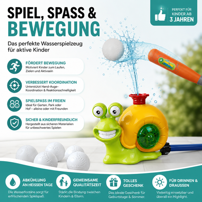 Sommer Schnecken-Wassersprinkler – Der interaktive Wasserspaß für heiße Tage