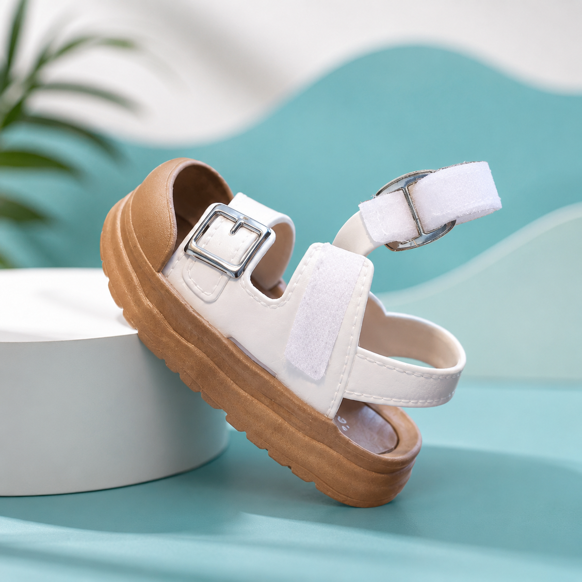 Weiche Anti-Beleg Baby Sandalen – Sicher, Atmungsaktiv & Sommerleicht Weiß