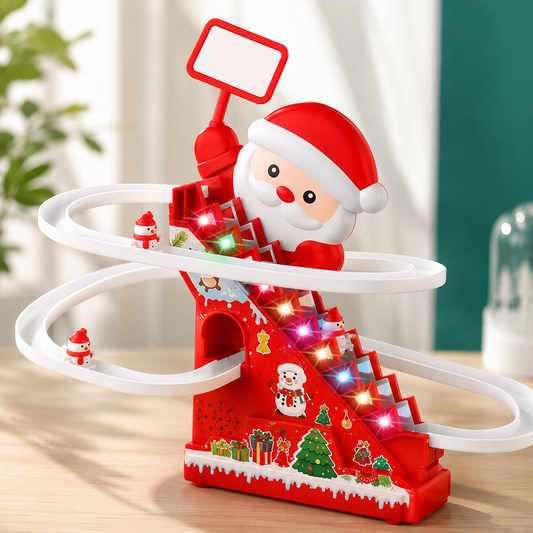Schneemann-Achterbahn mit Licht & Musik – Weihnachtsspielzeug für Kinder