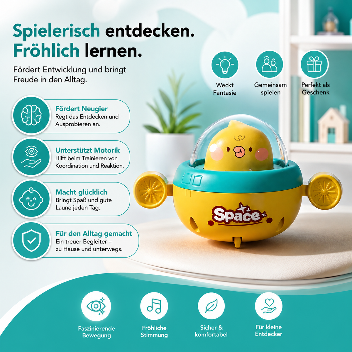 Klugheit Drücken-Auto für Babys – Lernen & Spaß in Bewegung