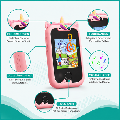 Interaktives Kinder Handy – Lernen, Selfies & Musik