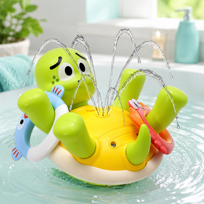 Wiederaufladbar Schildkröte Bad Spielzeug– Wasserfontäne & Spielspaß für Kinder