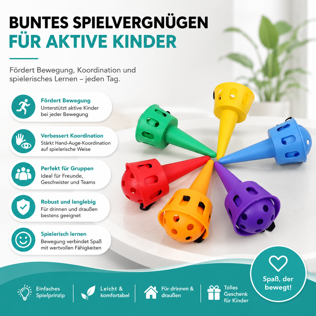 Wurf- & Fangspiel für Kinder – Trainiert Koordination & Fokus spielerisch