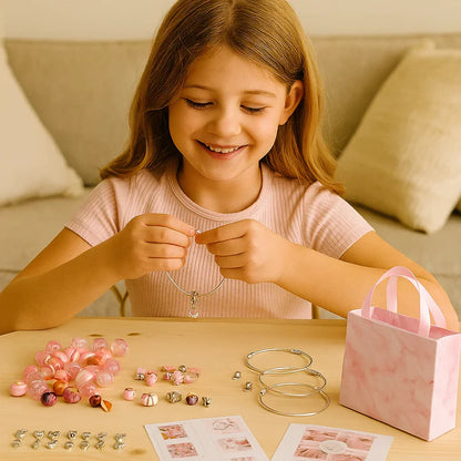 Schmuck-Bastelset für Mädchen – 66 Teile für Spaß & Kreativität