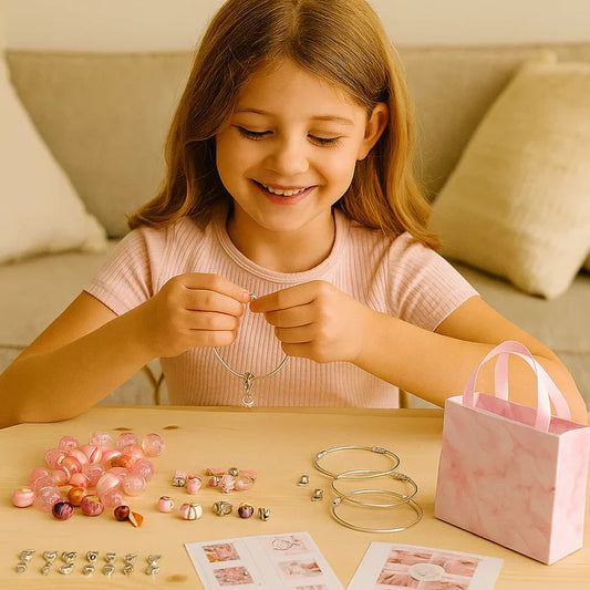 Schmuck-Bastelset für Mädchen – 66 Teile für Spaß & Kreativität
