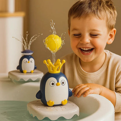 Magischer Eisberg-Pinguin – Spritzender Badespaß für Kinder