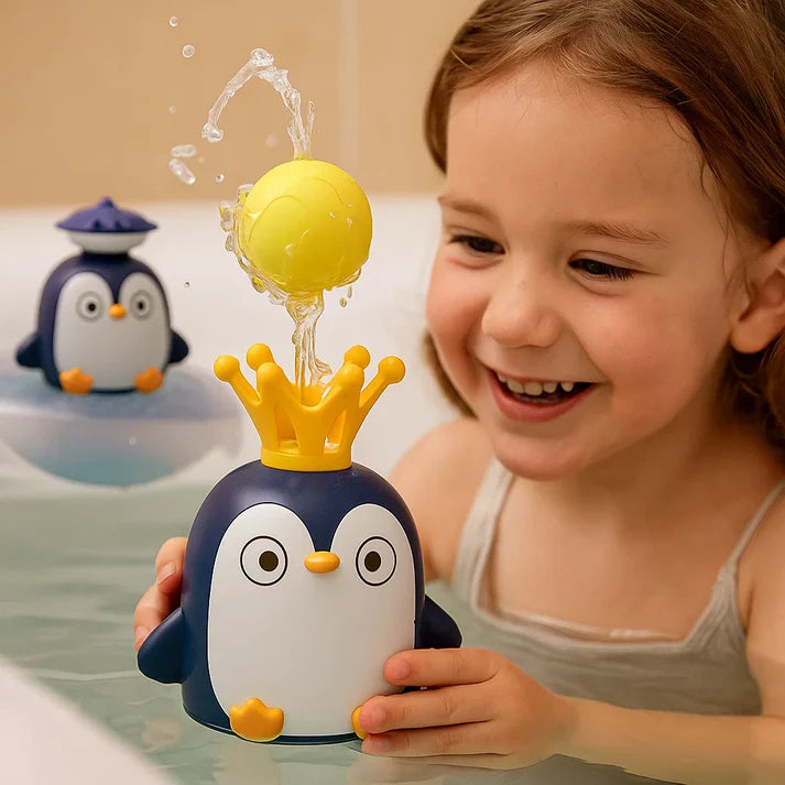 Magischer Eisberg-Pinguin – Spritzender Badespaß für Kinder