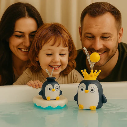 Magischer Eisberg-Pinguin – Spritzender Badespaß für Kinder
