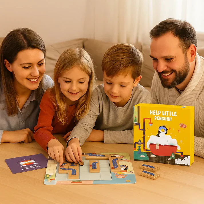 Pinguin-Puzzlespiel für Kinder – Fördert Kreativität und sorgt für Spaß für Eltern und Kinder