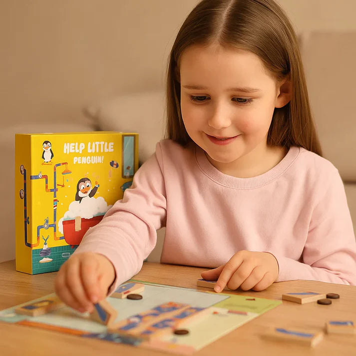Pinguin-Puzzlespiel für Kinder – Fördert Kreativität und sorgt für Spaß für Eltern und Kinder