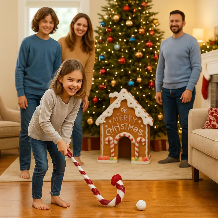 Weihnachts-Golfspiel-Satz – Innenbereich - und Im Freien-Familienspaß