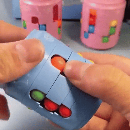 Magisches rotierendes Bohnen-Puzzle-Würfelspiel