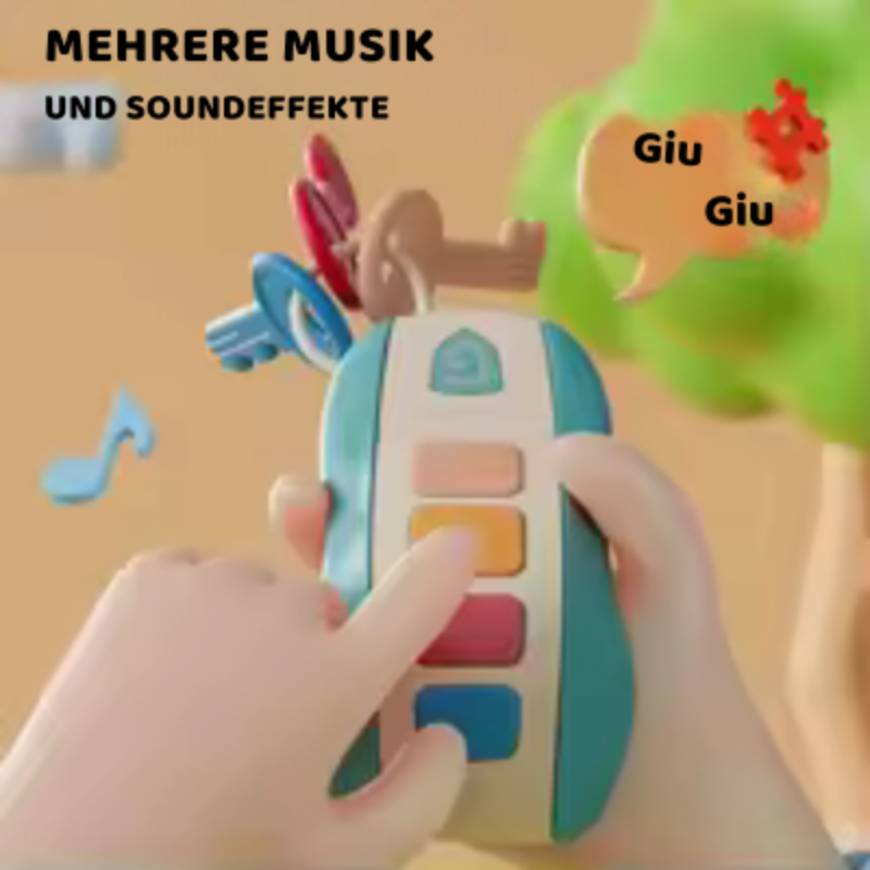Schlau Auto Schlüssel Spielzeug – Musik, Licht & Lernen in einem!