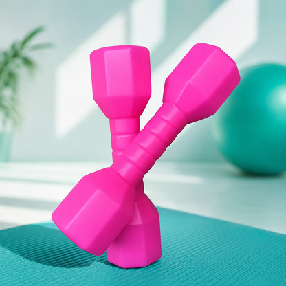 Bunte Kinder-Hanteln – Spielerisches Fitness- & Bewegungstraining Rosa