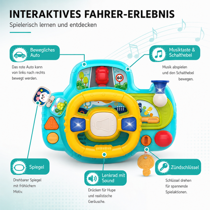 Interaktives Baby-Lenkrad – Musik, Geräusche & spielerisches Lernen