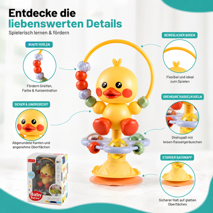 Interaktives Baby-Drehspielzeug – mit Saugnapf & Musik für den Hochstuhl