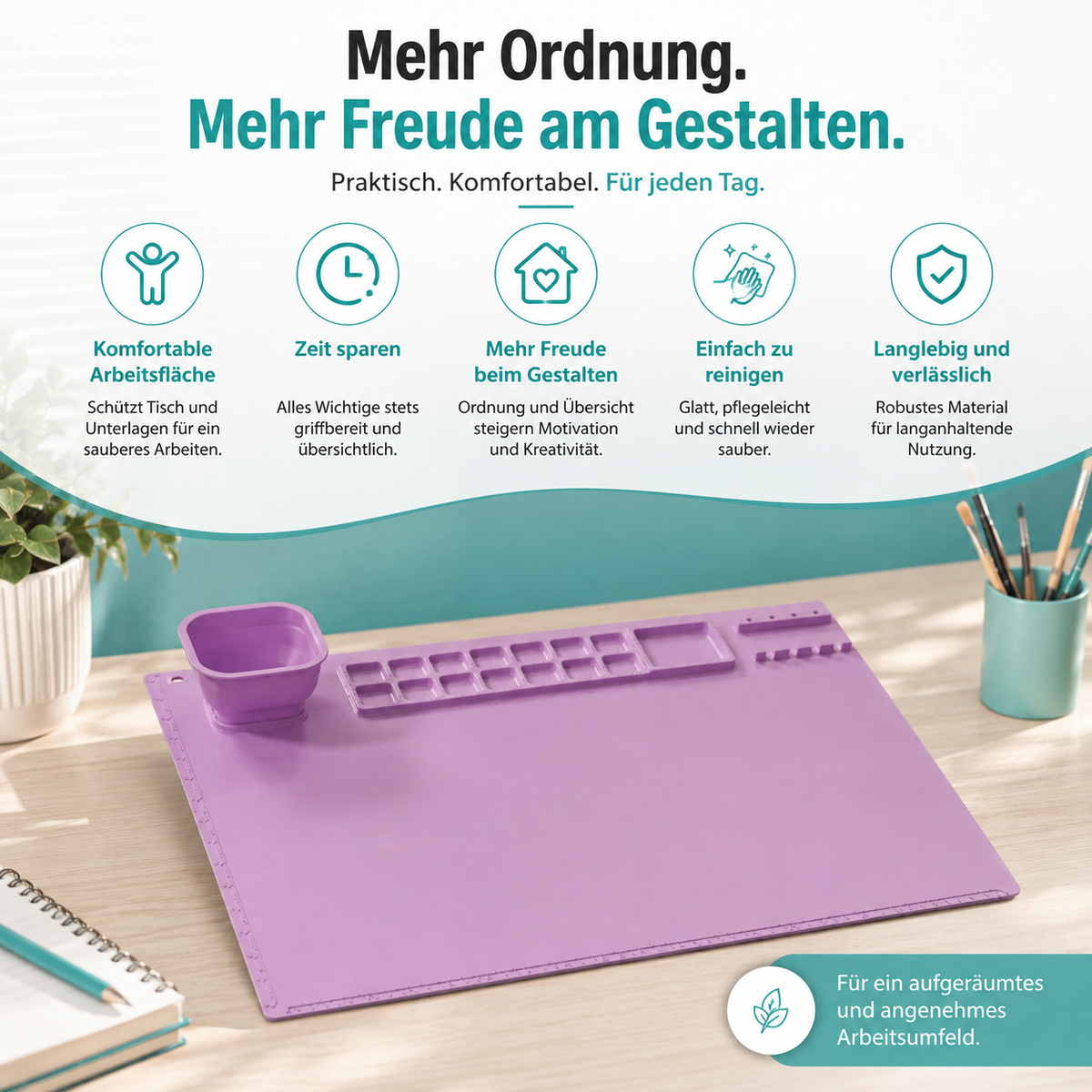 Multifunktionale Silikon-Malunterlage für kreative Meisterwerke