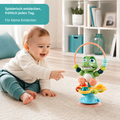 Interaktives Baby-Drehspielzeug – mit Saugnapf & Musik für den Hochstuhl