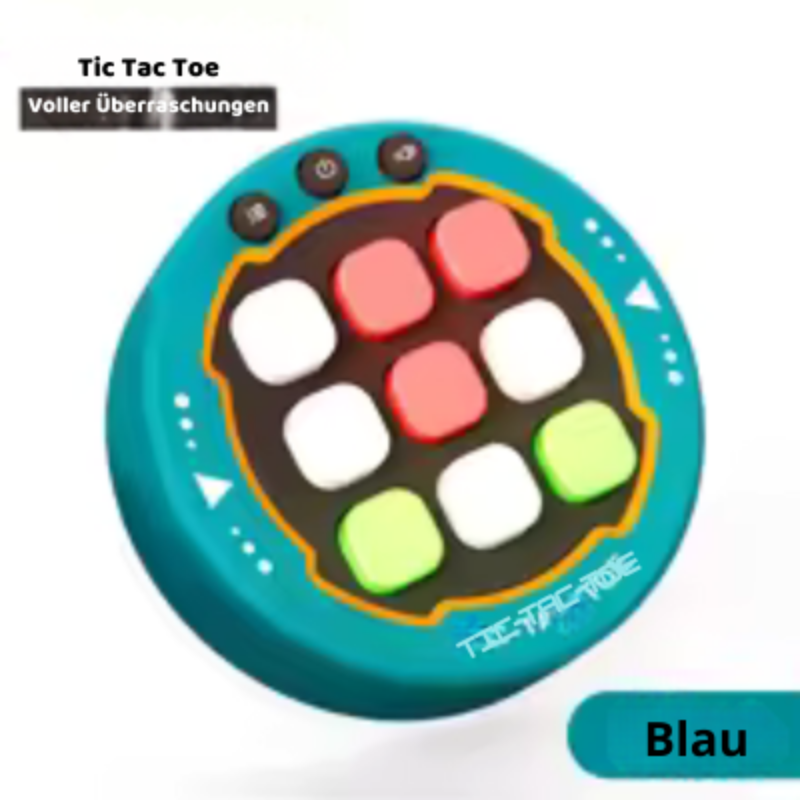 Intelligente Tic-Tac-Toe-Konsole – Spielspaß mit Köpfchen! Blau
