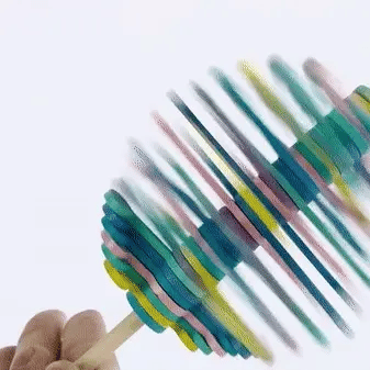 Holz Zauberstab Spiral Lollipop – Anti Stress Fidget für Groß & Klein