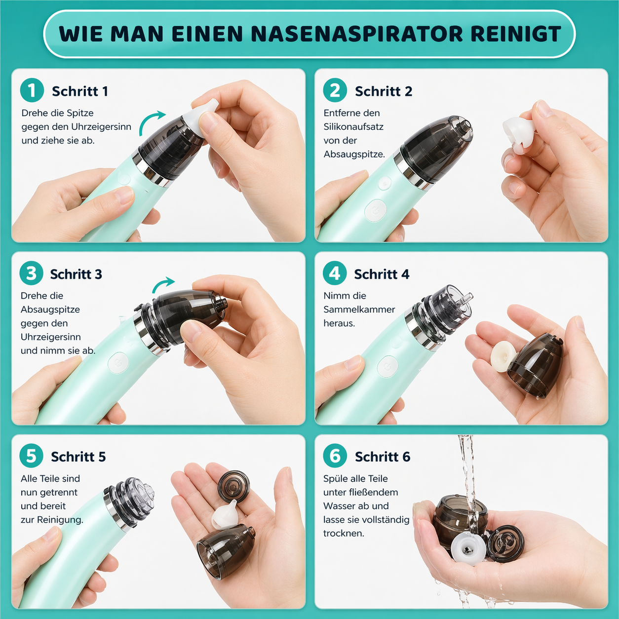 Elektrischer Reinigungsaufsatz – Kompakt & einfach zu verwenden