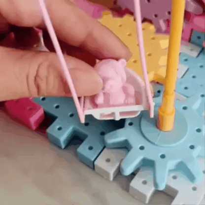Bunte Zahnräder & Bausteine – Kreatives Lernspiel für Kinder