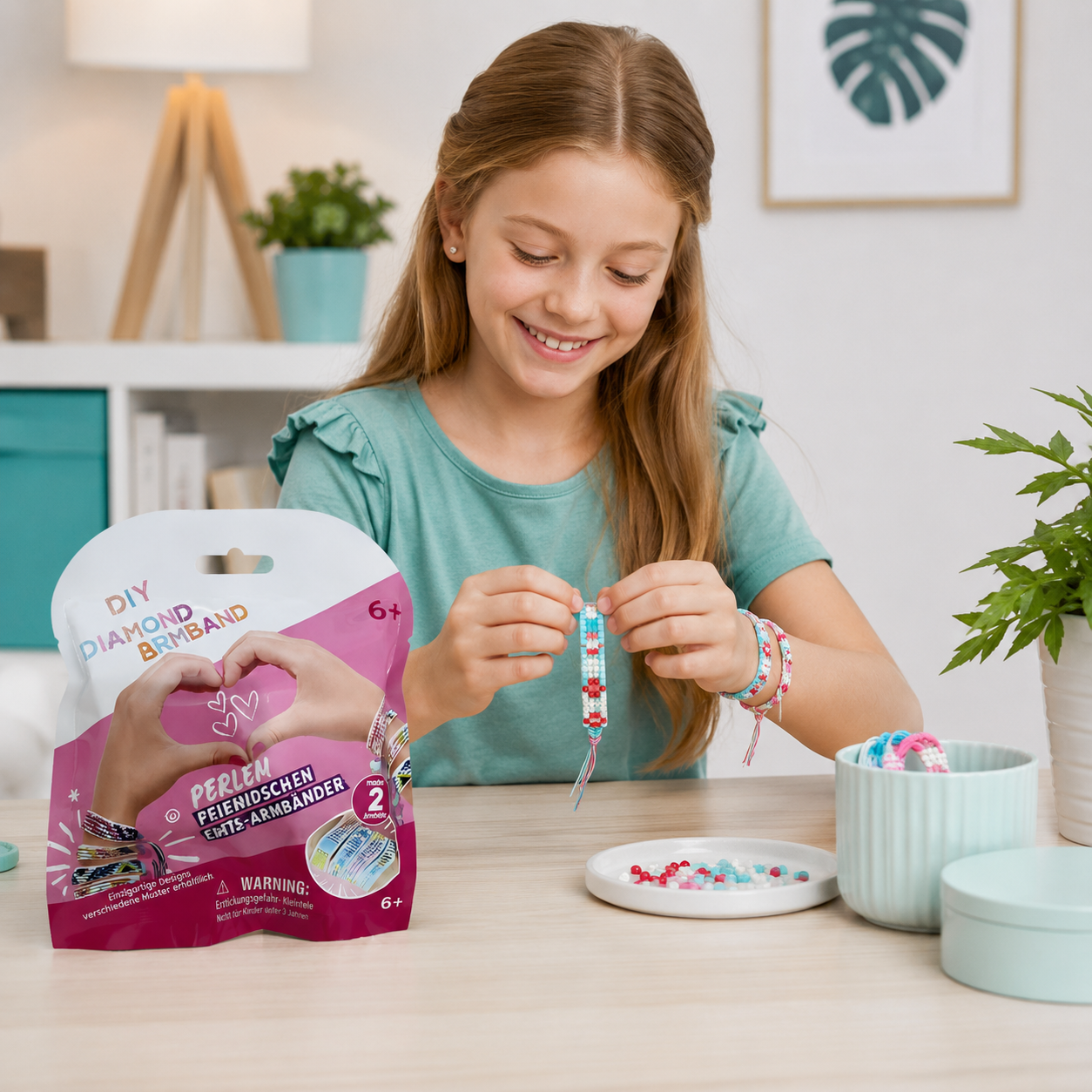 DIY-Strassarmband-Bastelset – verstellbar für Kinder & Erwachsene