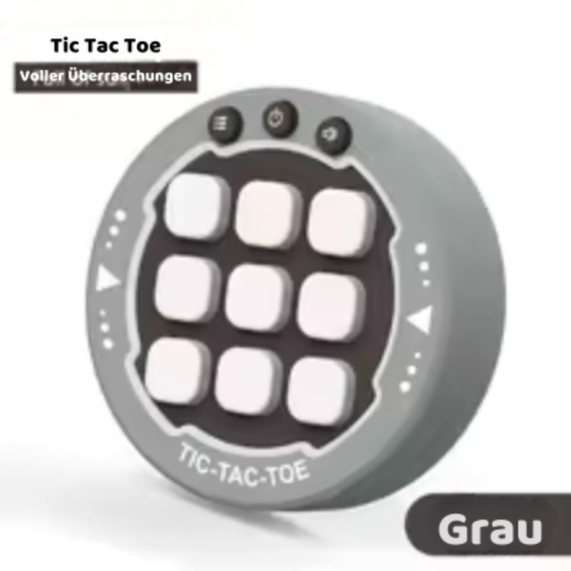 Intelligente Tic-Tac-Toe-Konsole – Spielspaß mit Köpfchen! Grau