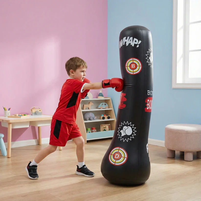 Aufblasbarer Boxsack für Kinder – Aktion, Spaß & Fitness zuhause