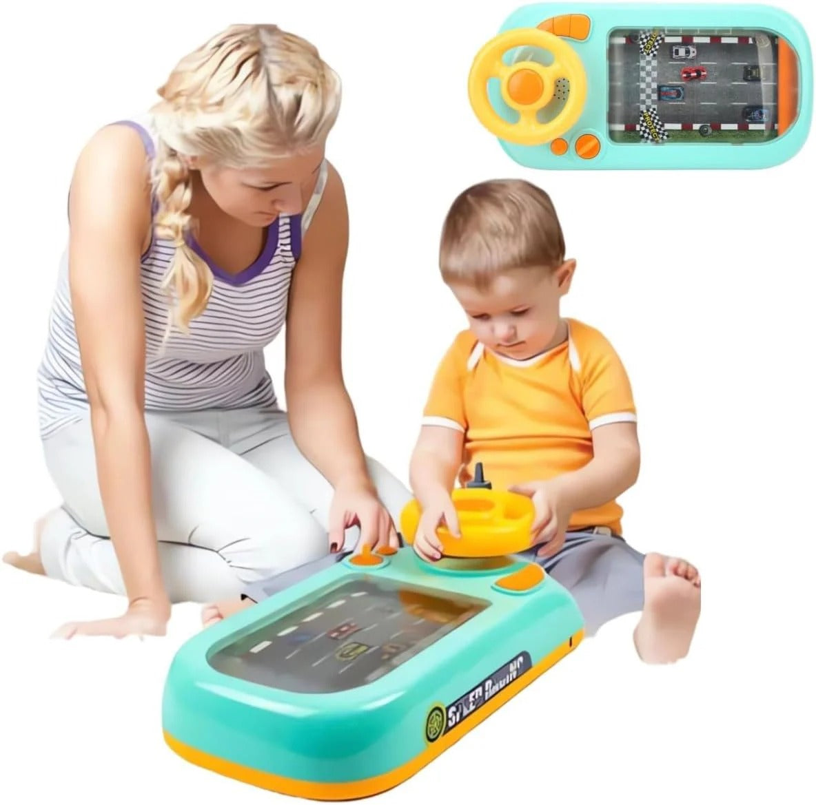 Kids Lenkrad Abenteuer-Spiel mit Klang & Musik