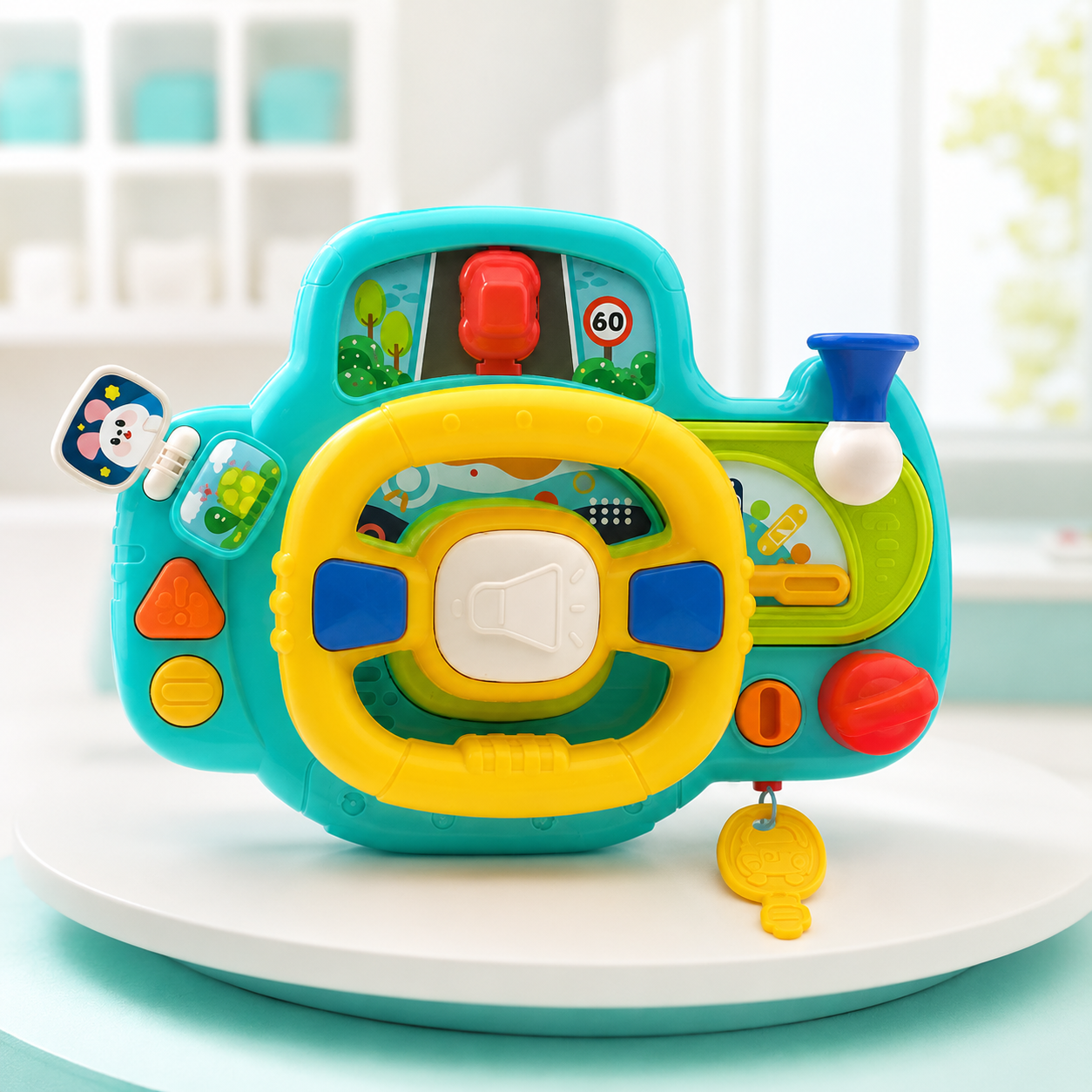 Interaktives Baby-Lenkrad – Musik, Geräusche & spielerisches Lernen Blau