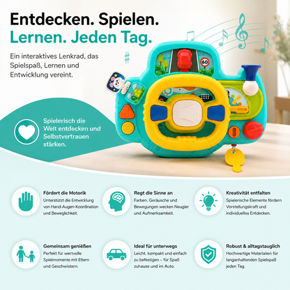Interaktives Baby-Lenkrad – Musik, Geräusche & spielerisches Lernen