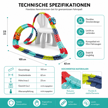 Flexi-LED-Rennbahn – Leuchtender Rennspaß für kreative Kinder