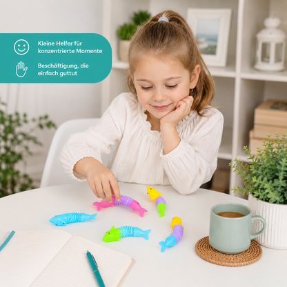 20-teiliges Set verwandelbarer Hai- und Dino-Stressspielzeuge – Endloser Spielspaß