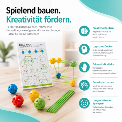 Kinder-Bausatz für Burgen – Erschaffe Schlösser, Tunnel und Fantasiewelten