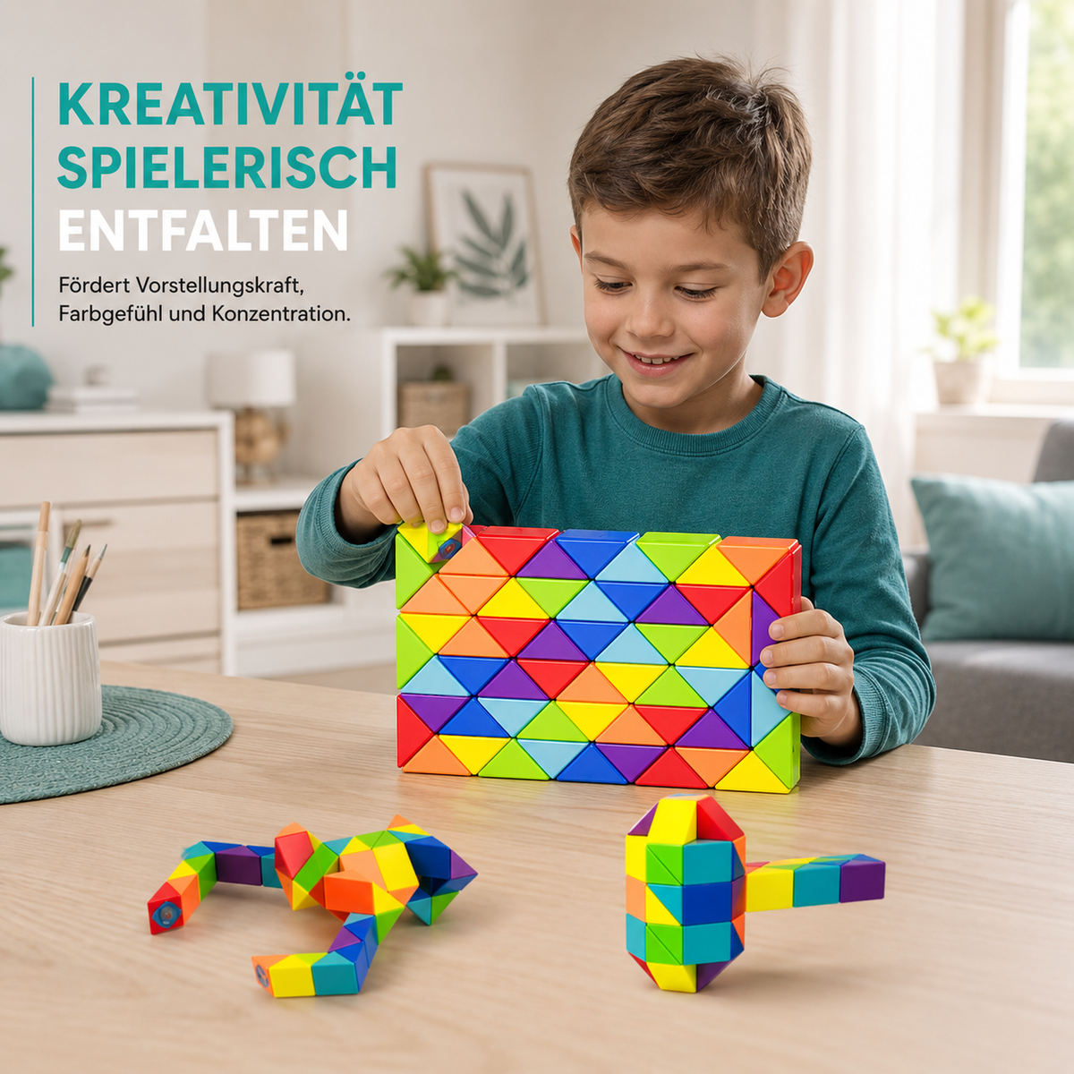 Regenbogen Magie Herrscherin – Kreatives 3D Puzzle zum Formen & Entspannen