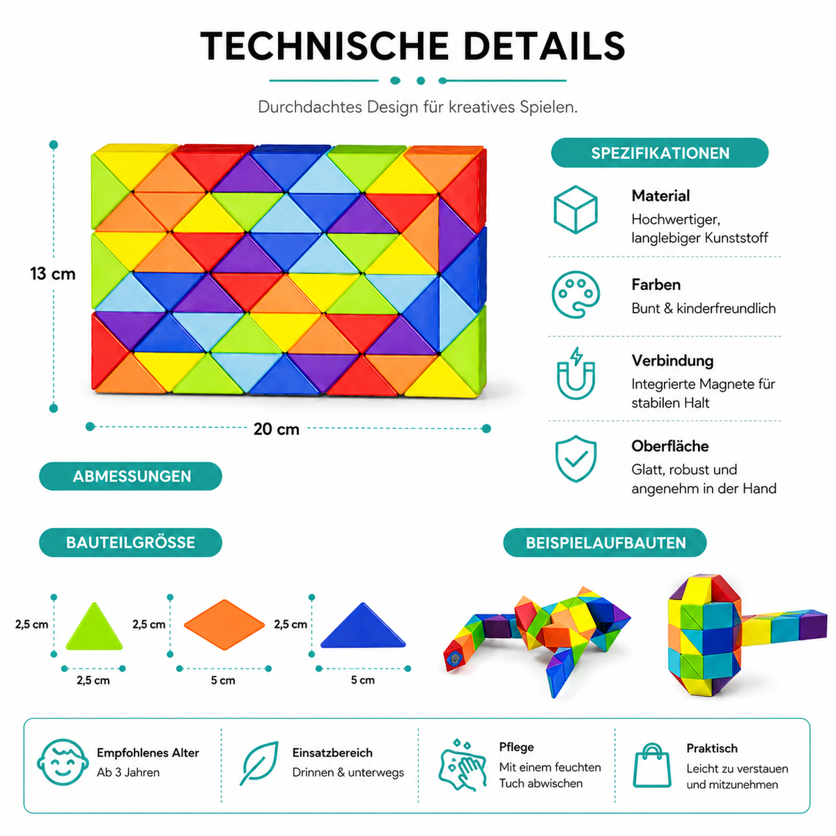 Regenbogen Magie Herrscherin – Kreatives 3D Puzzle zum Formen & Entspannen