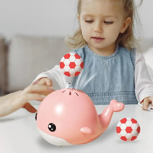 Elektrisches Walspielzeug mit schwimmendem Ball und Doppellüfterfunktion