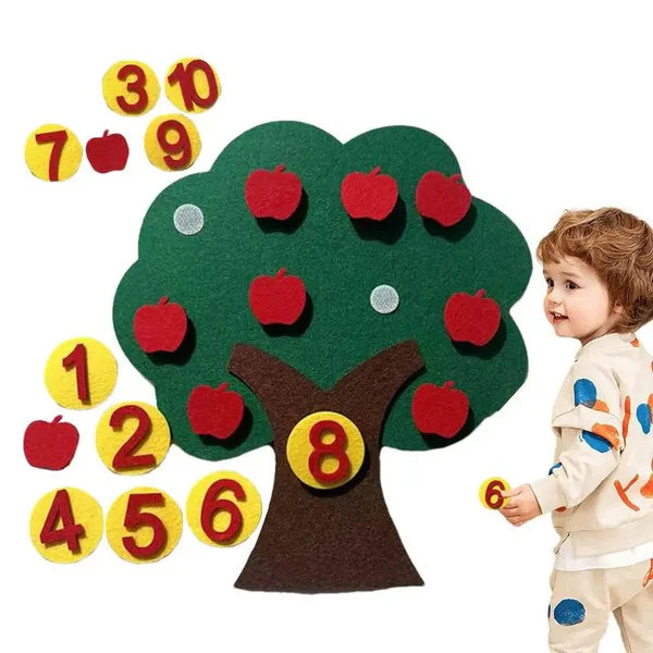 Montessori Filz-Puzzle Fruchtbaum– Kreatives Lernen & Spaß
