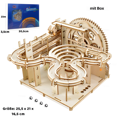 3D Holz Marmor Laufen– DIY Mechanik Puzzle für kluge Köpfe mit Box