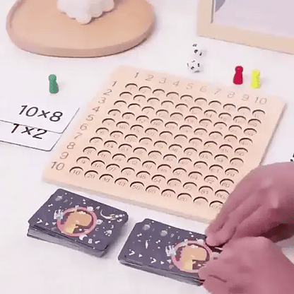 Montessori Holz-Multiplikationstafel – Lernen mit Spaß & Logik!