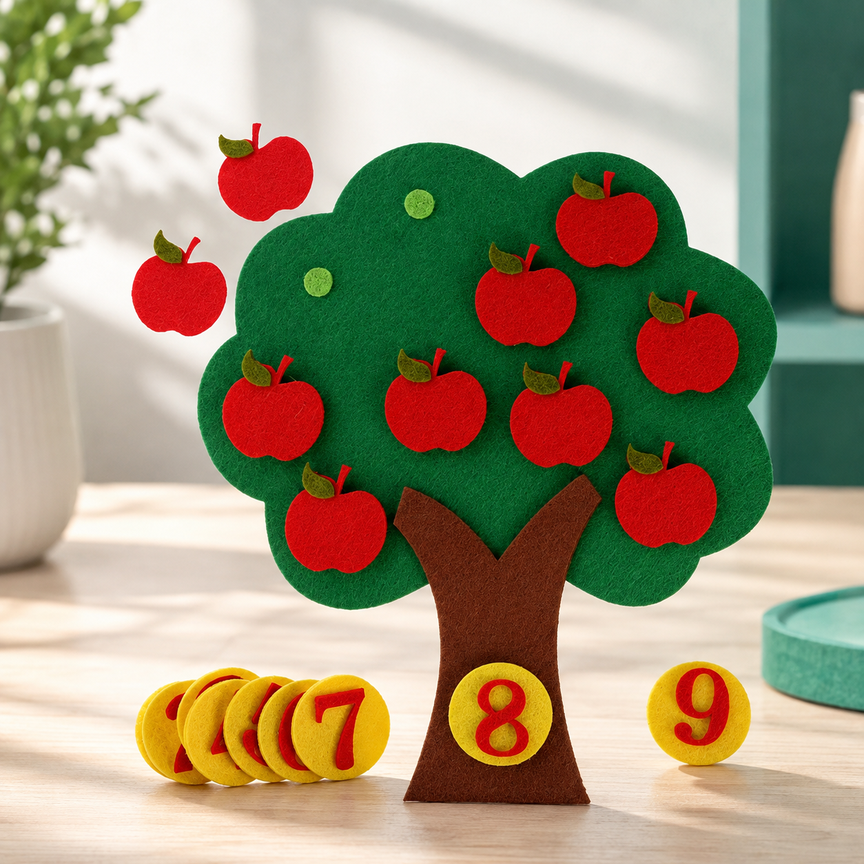 Montessori Filz-Puzzle Fruchtbaum – Spielerisch lernen & entdecken