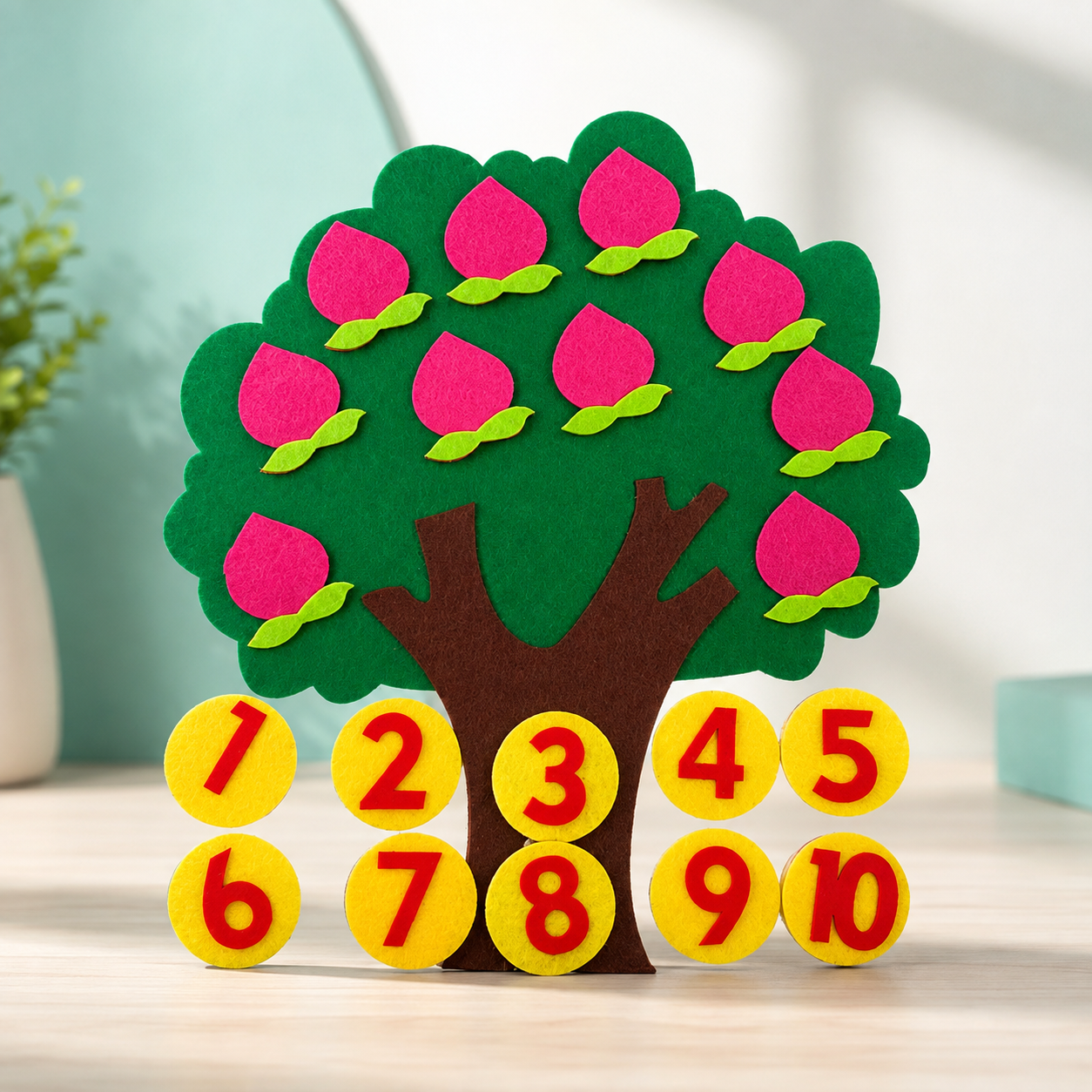 Montessori Filz-Puzzle Fruchtbaum – Spielerisch lernen & entdecken
