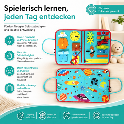 Reise-Fühlbuch Montessori Ruhig Buch für Feinmotorik & Spaß
