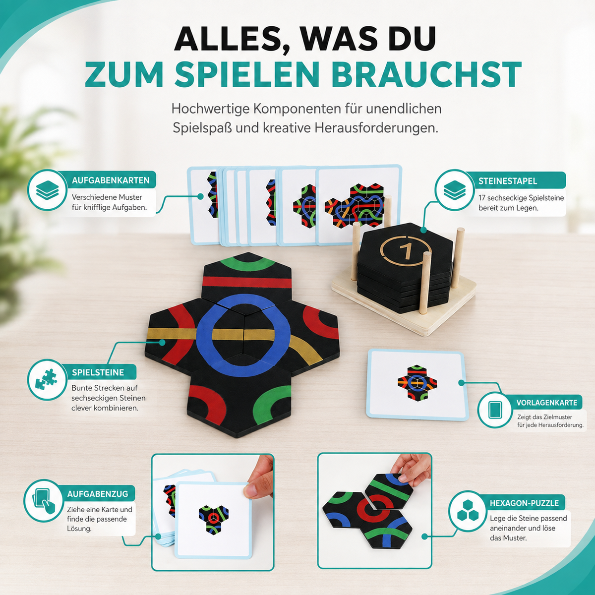 Montessori Logik Puzzle – Kreatives Denkspiel für Kinder