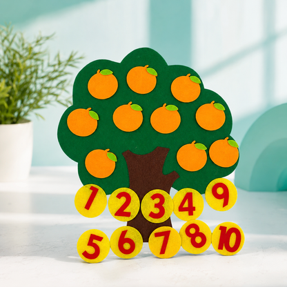 Montessori Filz-Puzzle Fruchtbaum – Spielerisch lernen & entdecken
