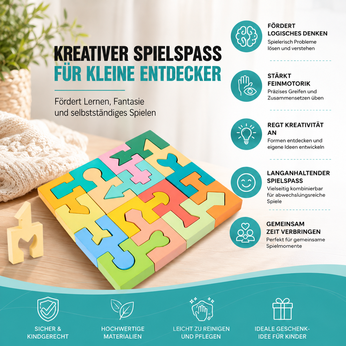 Montessori Holzbausteine – Spielerisch Denken & Bauen