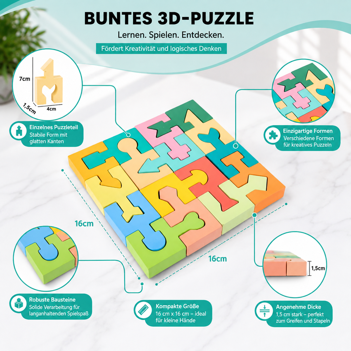 Montessori Holzbausteine – Spielerisch Denken & Bauen