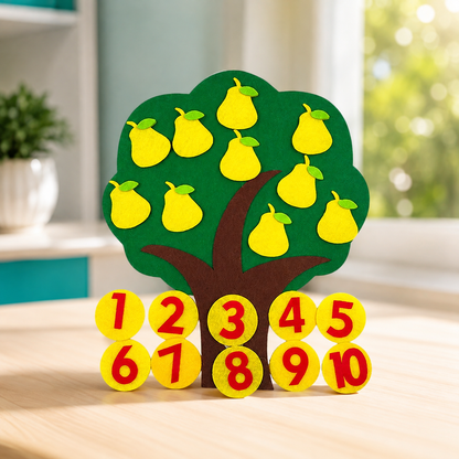 Montessori Filz-Puzzle Fruchtbaum – Spielerisch lernen & entdecken